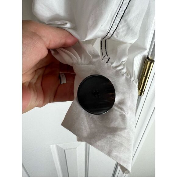 NWT Zara Womens White Blouse Size Small - Picture 4 of 5